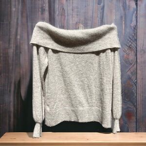 🌻Designers Remix Charlotte Eskildsen Grey Alpaca Wool Off Shoulder Sweater S